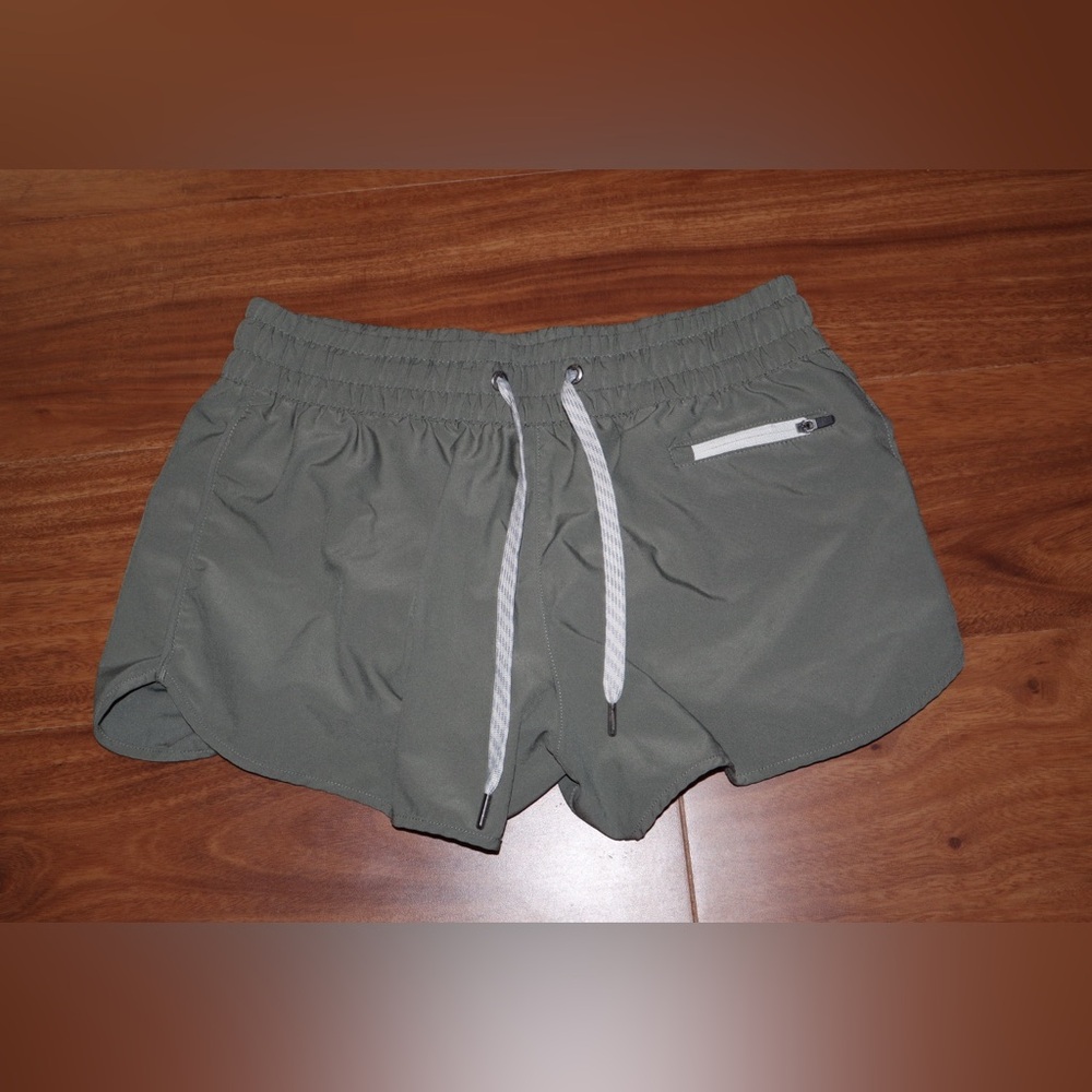 Vuori Olive Green Athletic Shorts